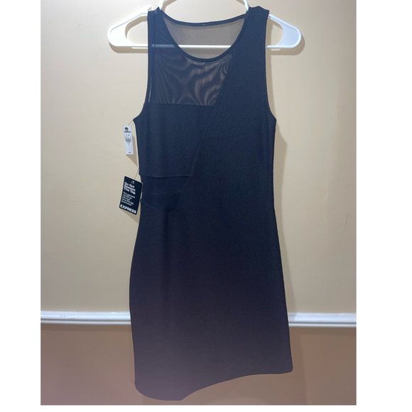 Express Black Mesh Dress Size 6 - Picture 2 of 4